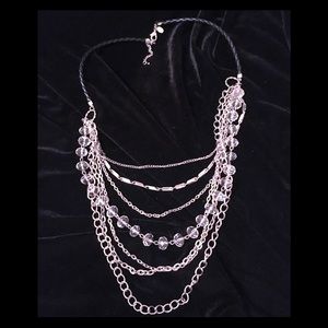 Cookie Lee Layered Crystal Necklace